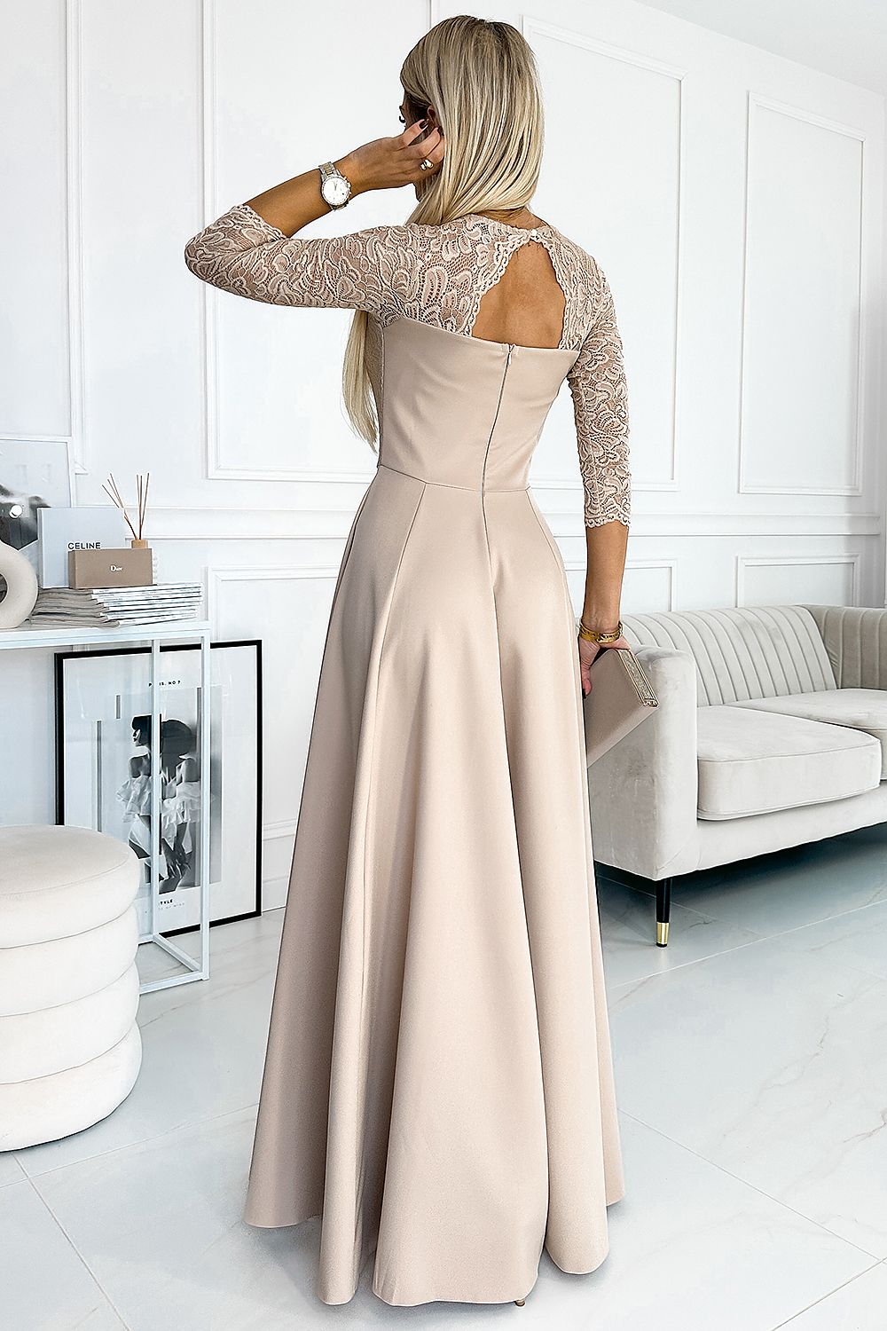 Beige Maxi Long Dress